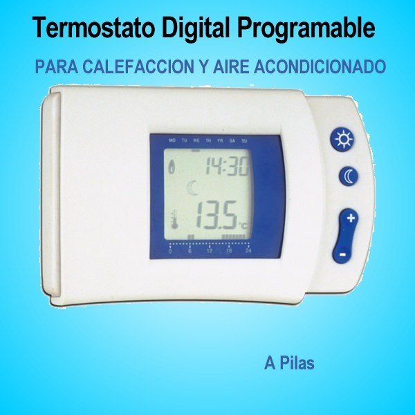 Termostato Digital Programable para Calefacción y Aire Acondicionado